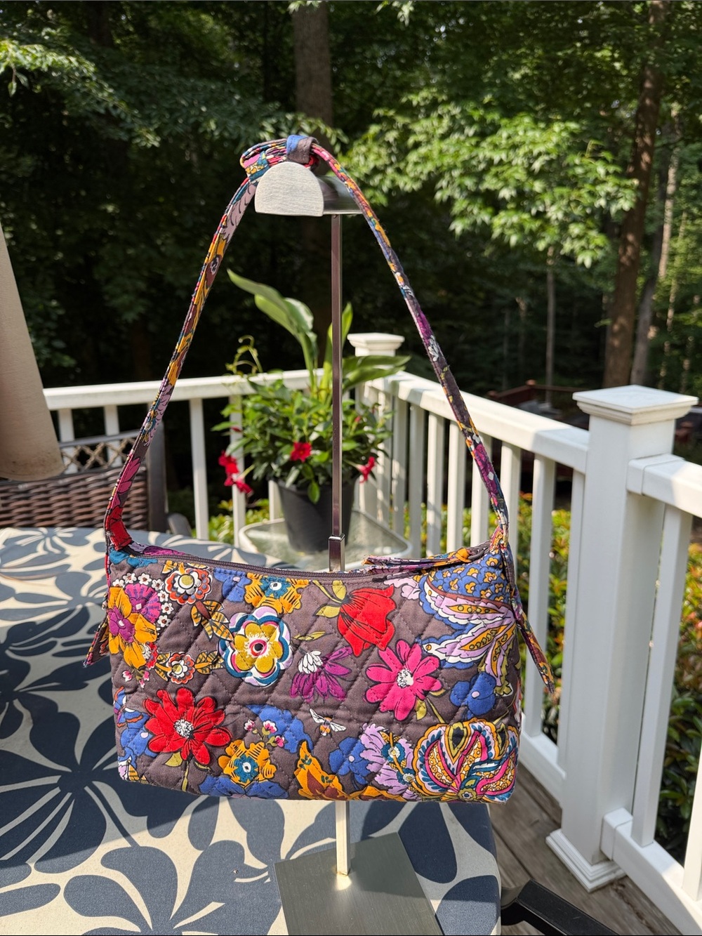 Vera Bradley Multicolor Floral Quilted Shoulder Bag - Picture 2 of 14